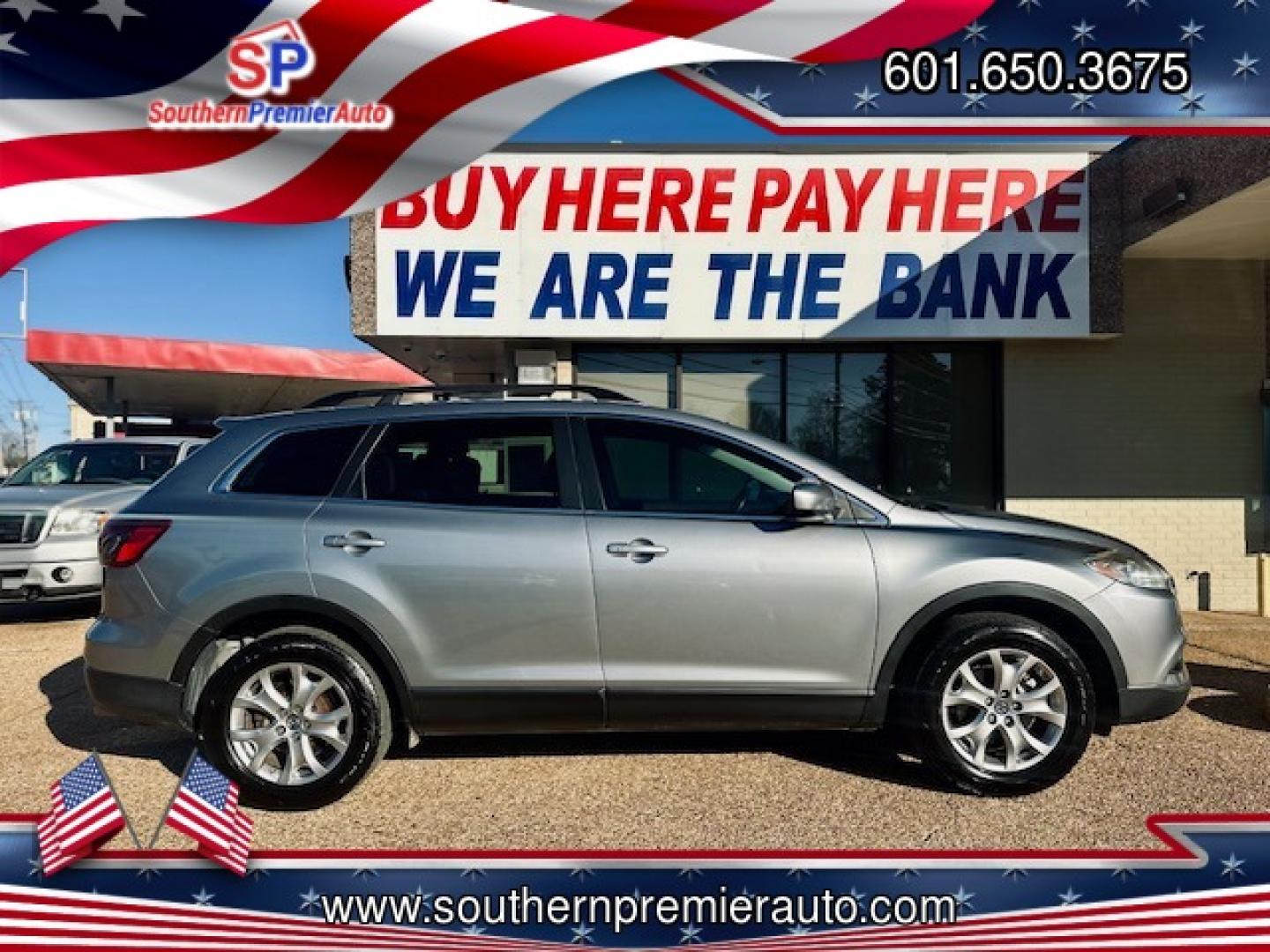 2014 SILVER MAZDA CX-9 TOURING (JM3TB2CA0E0) , located at 922 W. Beacon St., Philadelphia, MS, 39350, (601) 650-3675, 32.770447, -89.127151 - Photo#6